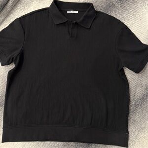 Zara Men’s Black Polo Shirt